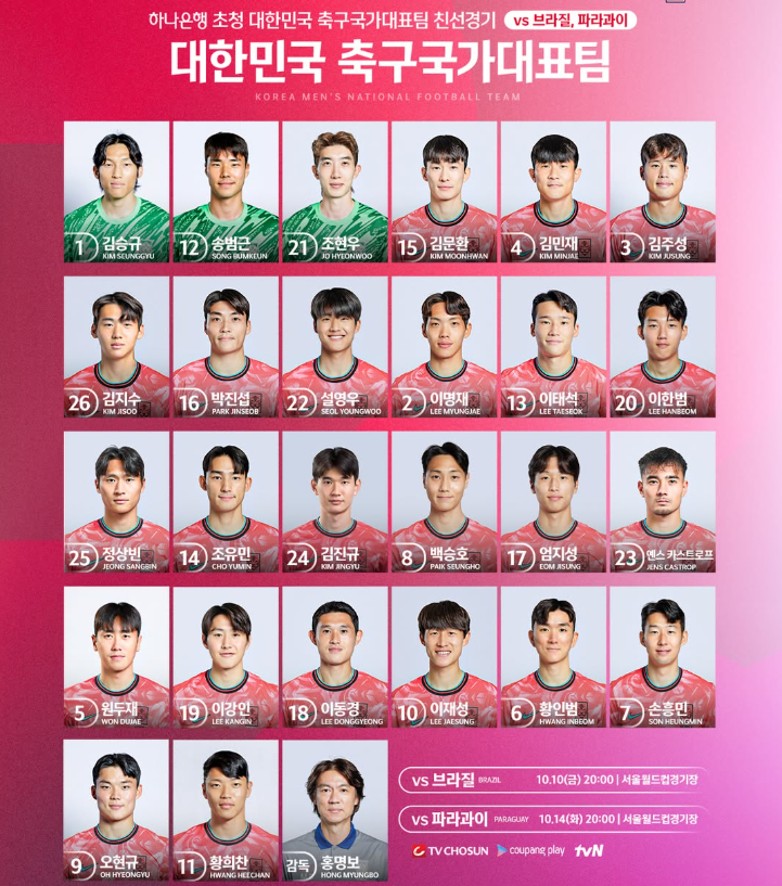 한국 브라질 축구