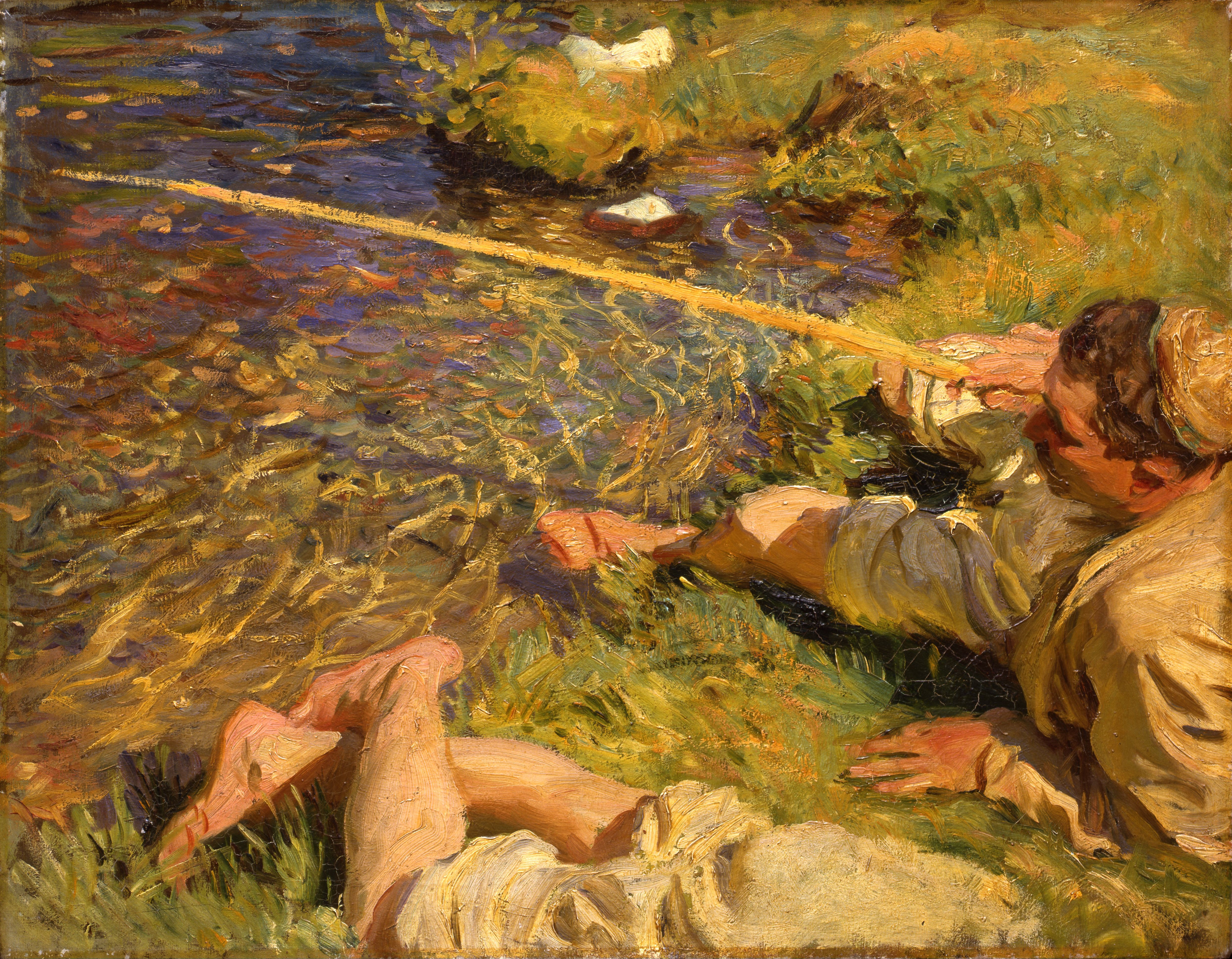 존 싱어 사전트의 〈Val d’Aosta: A Man Fishing〉