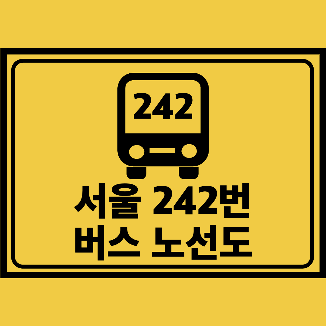 서울242번버스노선도
