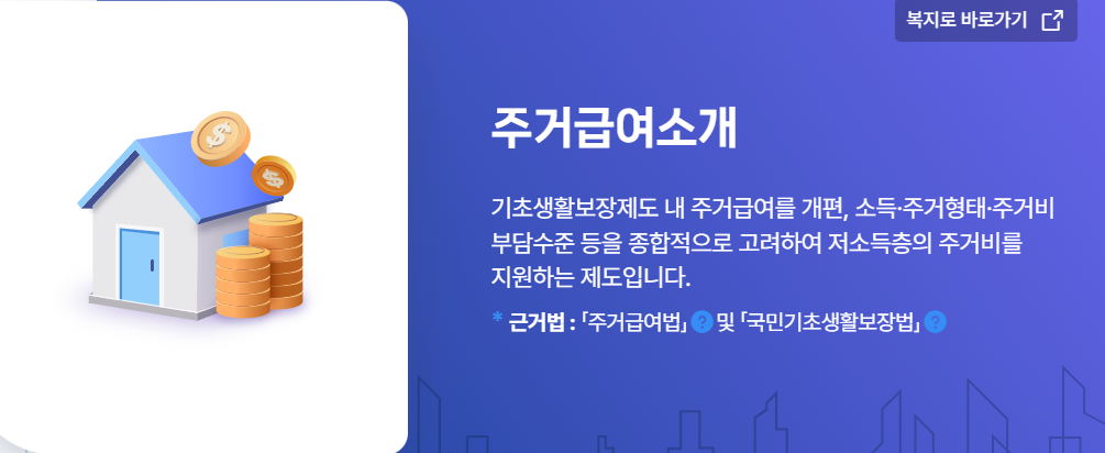 주거급여 신청 자격 수급자혜택 총정리!