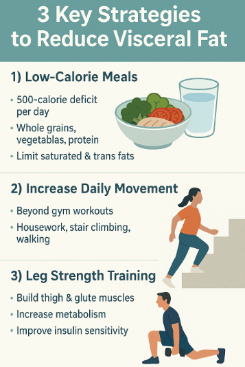 내장 지방 줄이는 3가지 핵심 전략