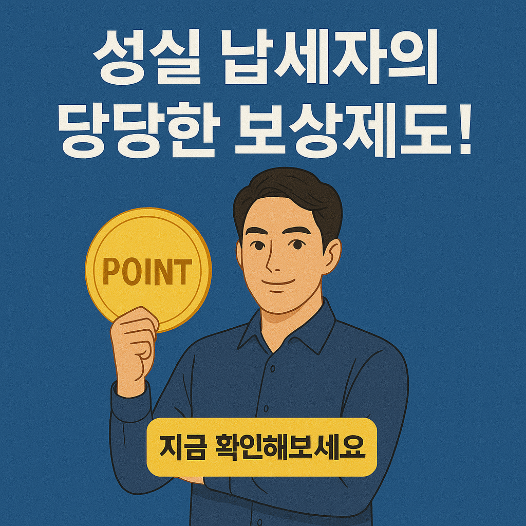 세금포인트, 납세자혜택, 홈택스, 성실납세자, 세금우대, 국세청혜택, 세금절감, 납세보상제도, 절세전략, 국세포인트