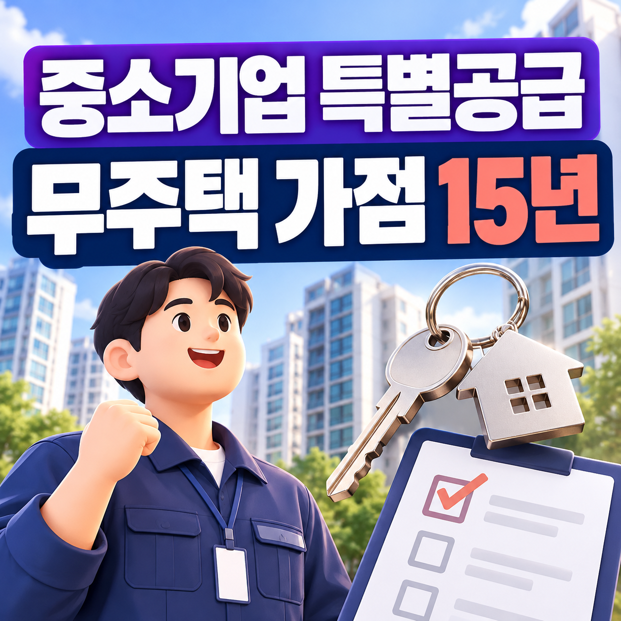 중소기업 장기근속자 특별공급 신청방법｜무주택 가점 15년&middot;미청약 감점 주의