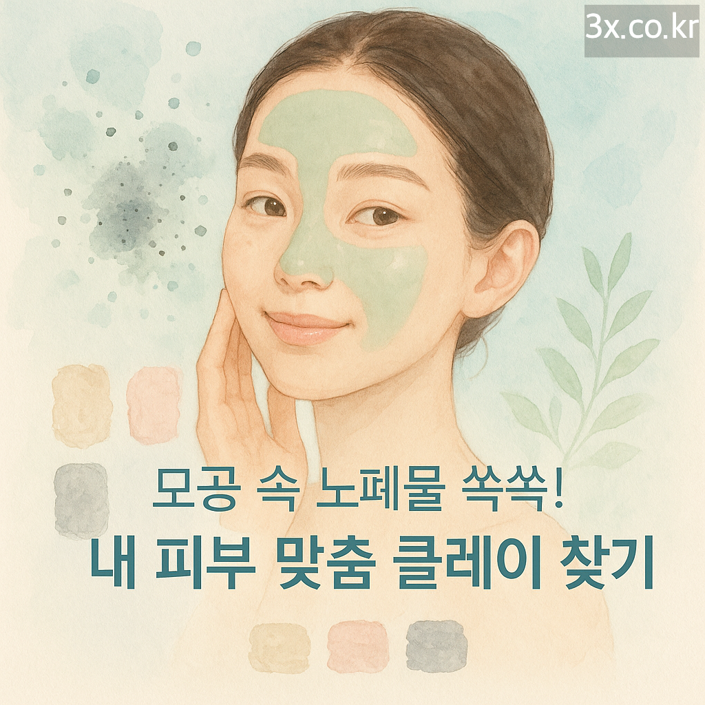 모공 속 노폐물 쏙쏙!✨ 내 피부 맞춤 클레이 찾기