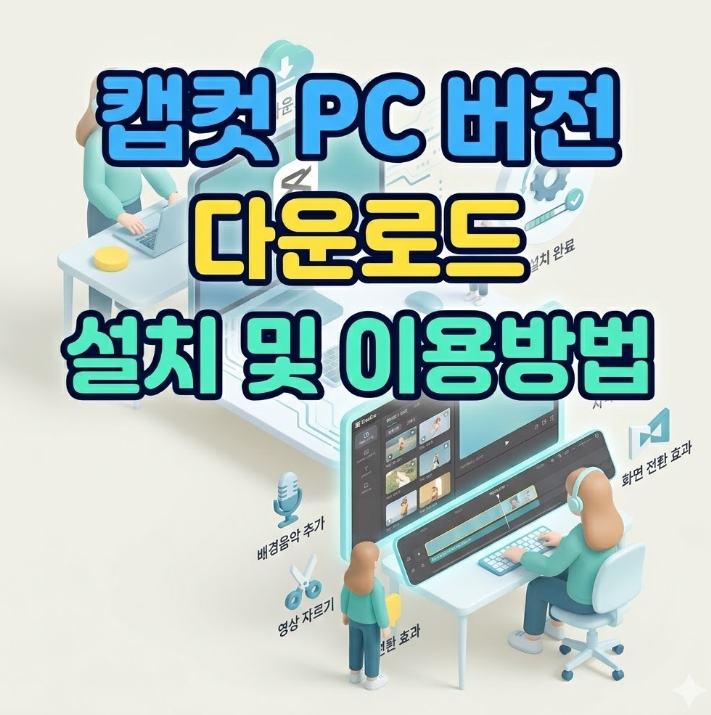 캡컷 PC 버전 다운로드 설치 및 이용방법