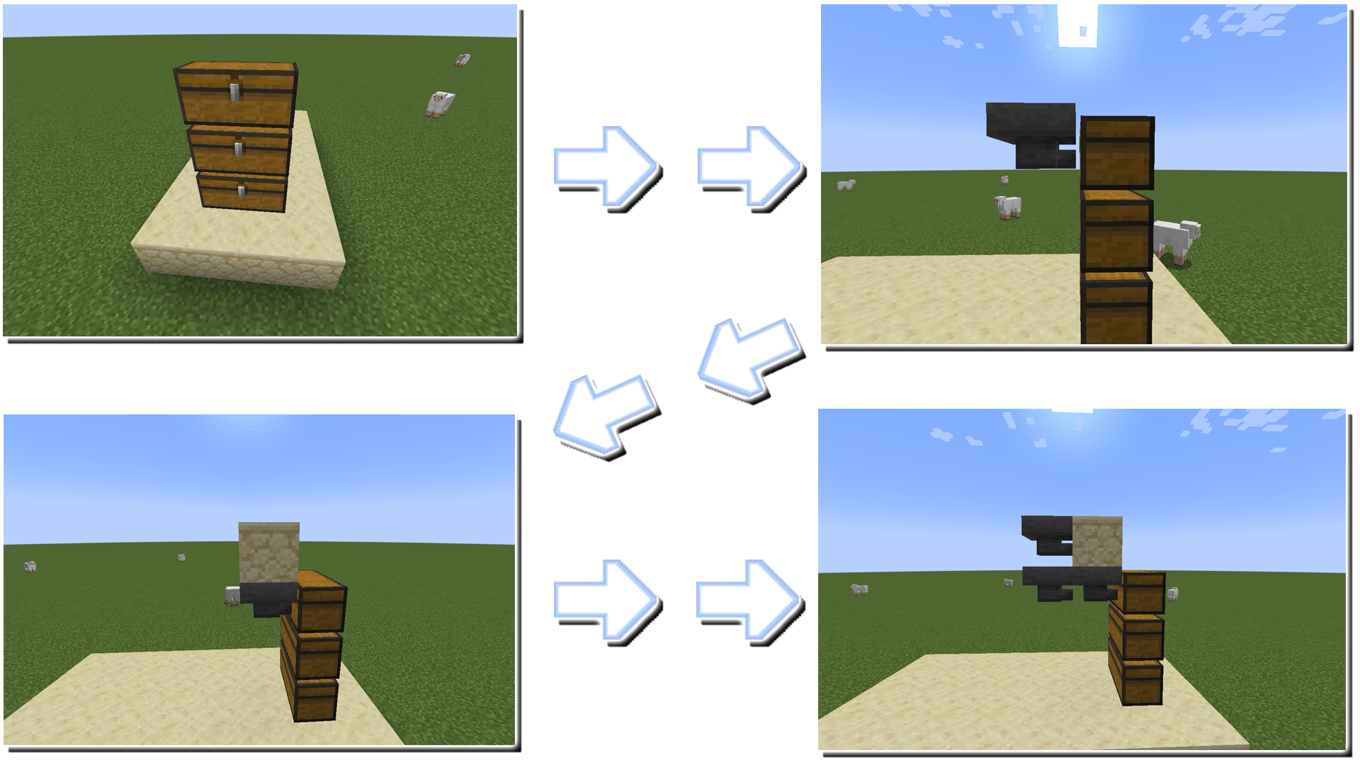 마인크래프트 회로 아이템 분배 5