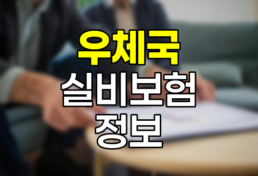 우체국 실비보험 및 실손의료비보험 핵심 정보