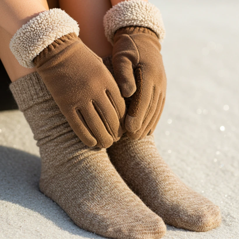 레이노증후군 예방을 위해서는 장갑과 양말로 손과 발을 따뜻히 한다.