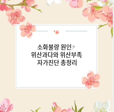 소화불량 원인? 위산과다와 위산부족 자가진단 총정리