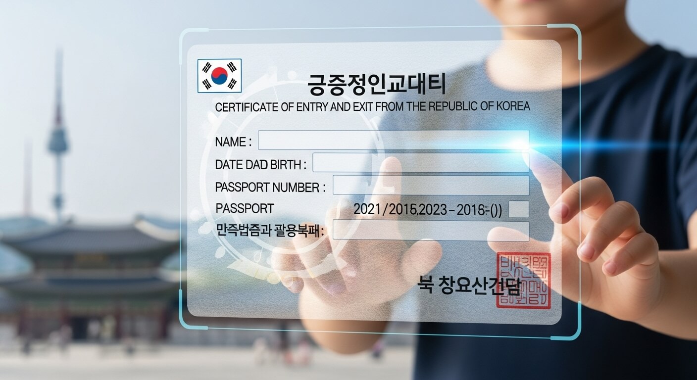 출입국사실증명서 인터넷 발급
