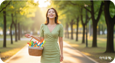 ETF로 분산 투자하는 여주인공