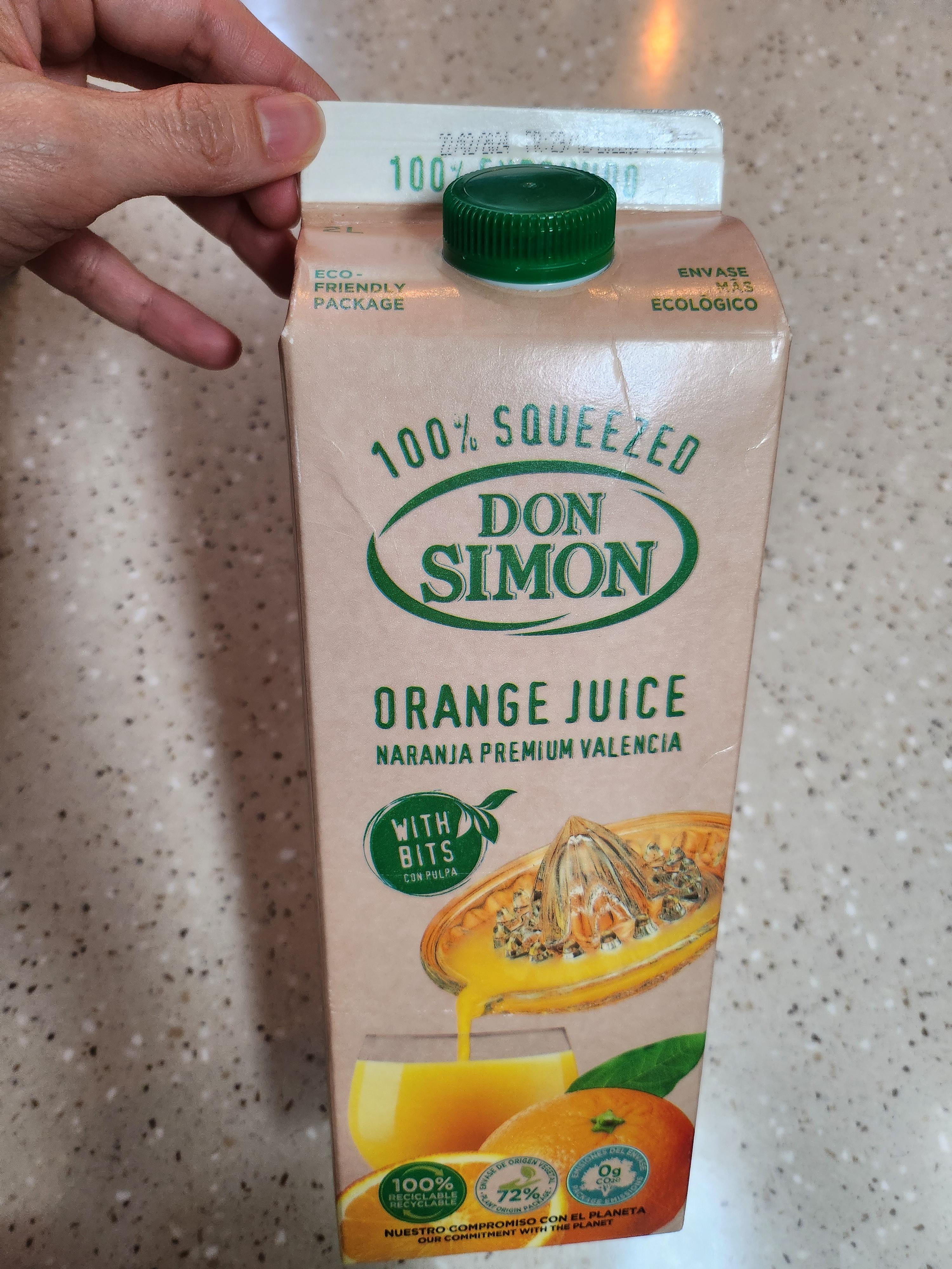 100프로 착즙 오렌지주스 돈시몬주스