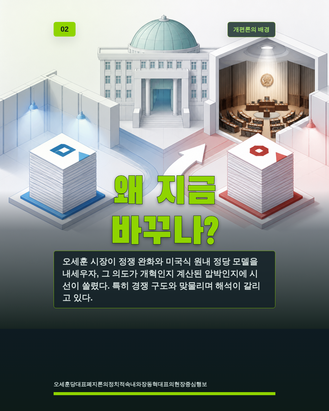 왜 지금 바꾸나?