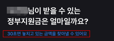 정부 지원금 찾기