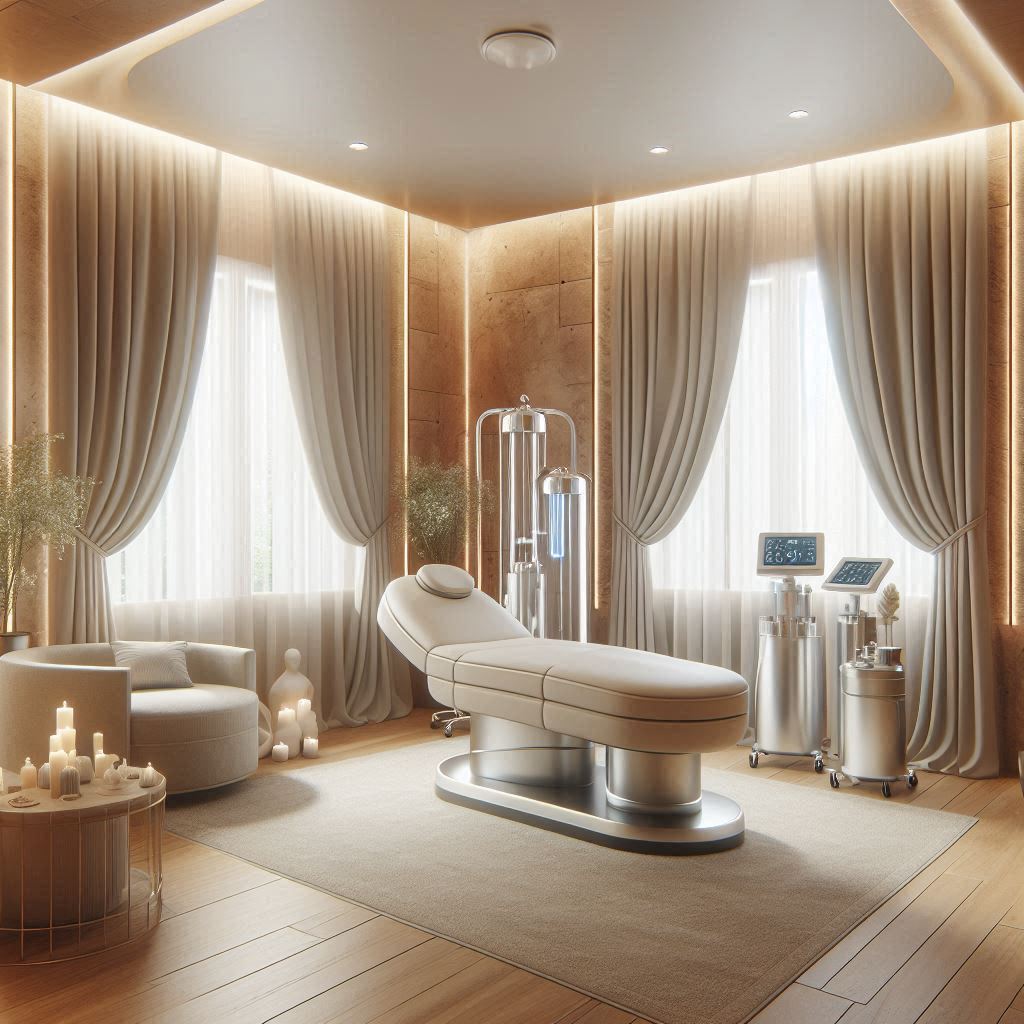 피부,체형관리 샵 배경