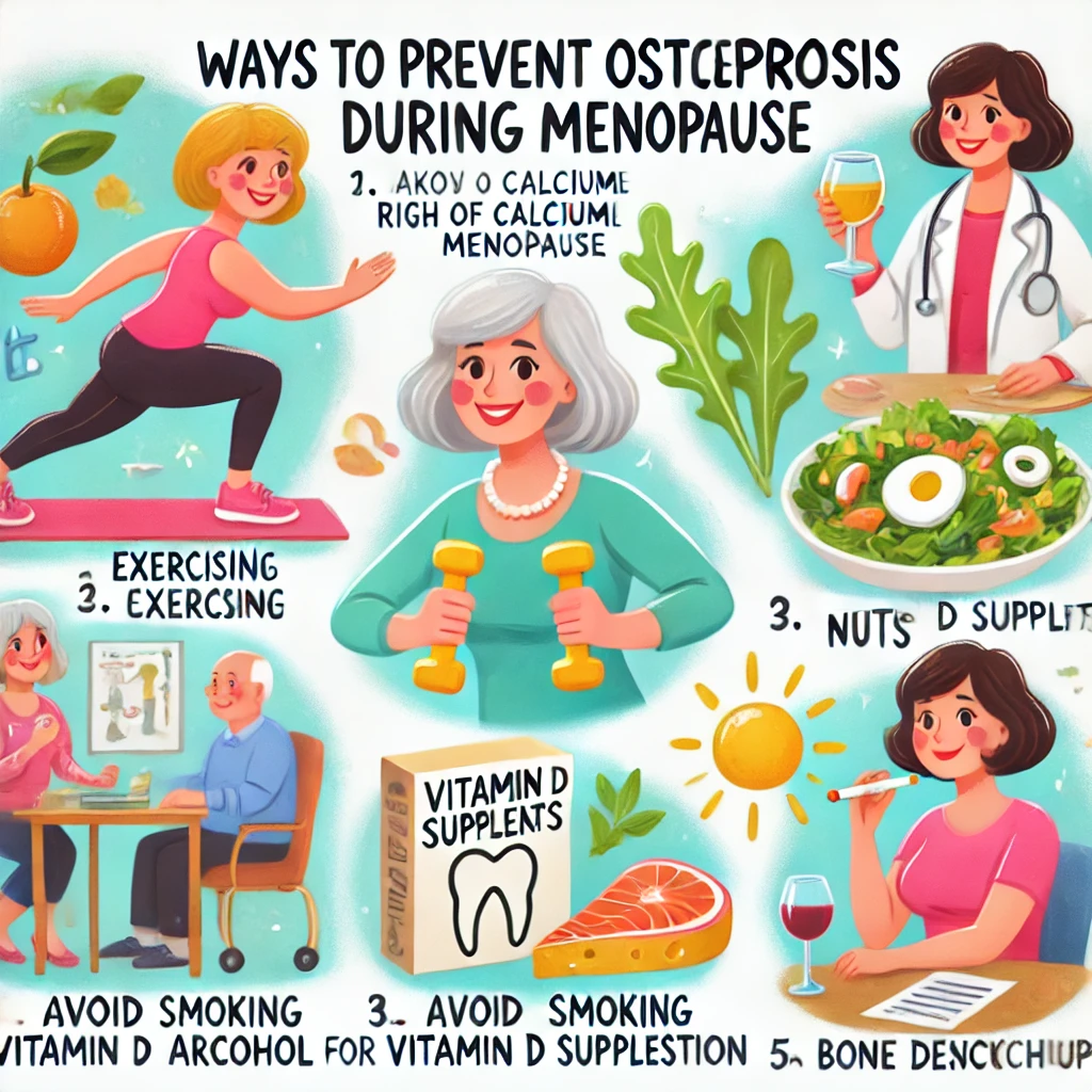 갱년기 골다공증을 위한 생활습관