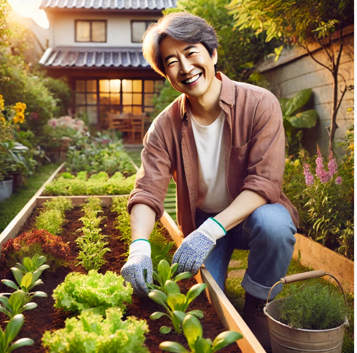 예쁘고 정갈한 텃밭을 가꾸는 사람,