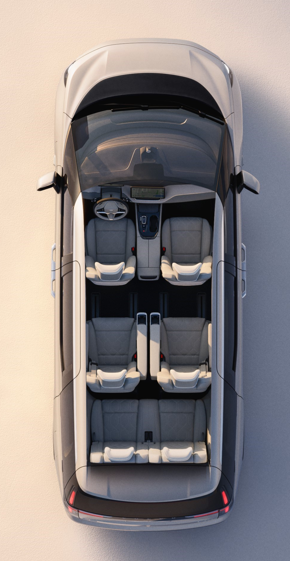 볼보 EM90 시트 배열