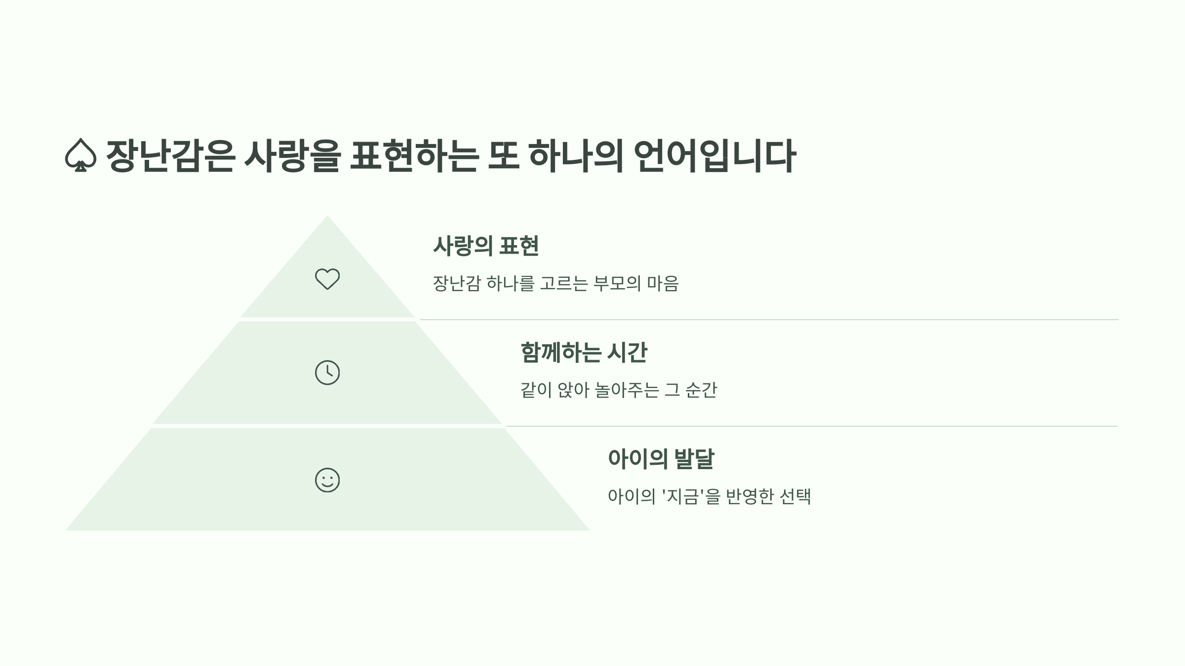 장난감은 사랑을 표현하는 또 하나의 언어입니다