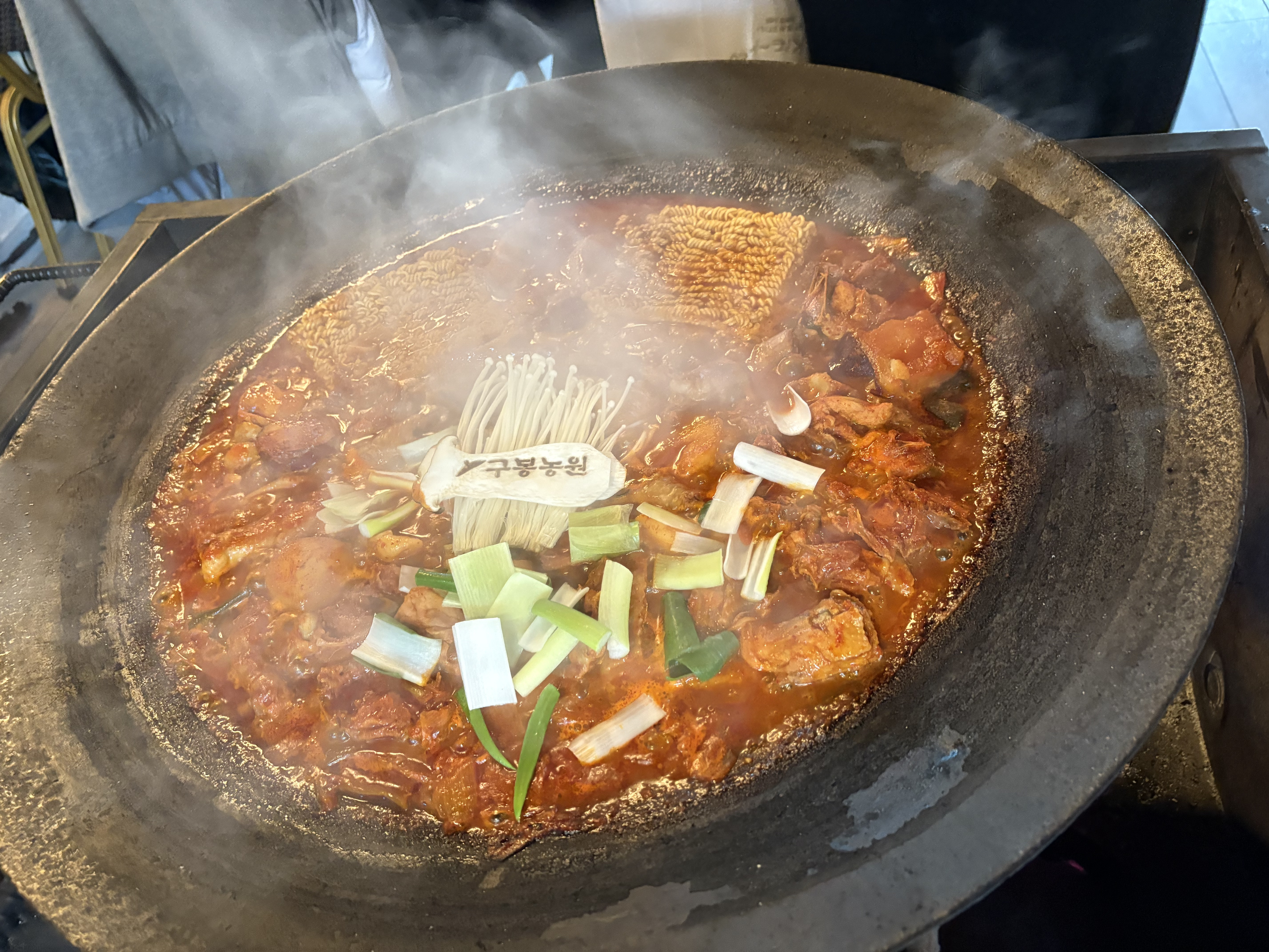 춘천 가마솥뚜껑 닭볶음탕 맛집, 구봉농원 리얼 후기1