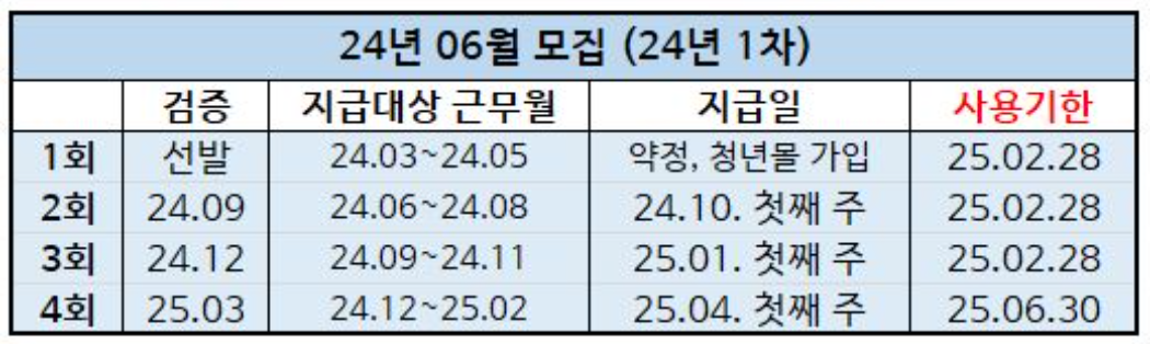 경기도 청년복지포인트 사용기한