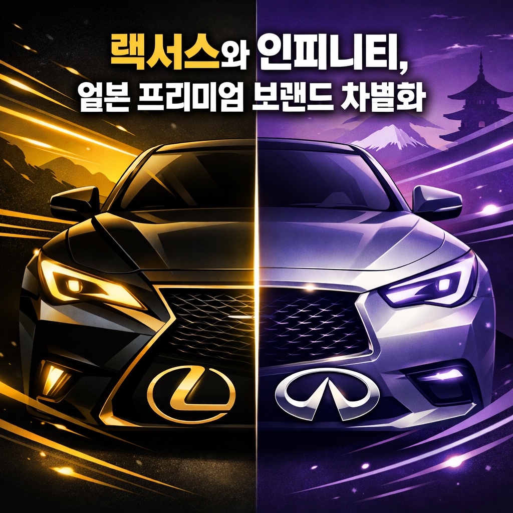렉서스와 인피니티, 일본 프리미엄 브랜드 차별화 전략