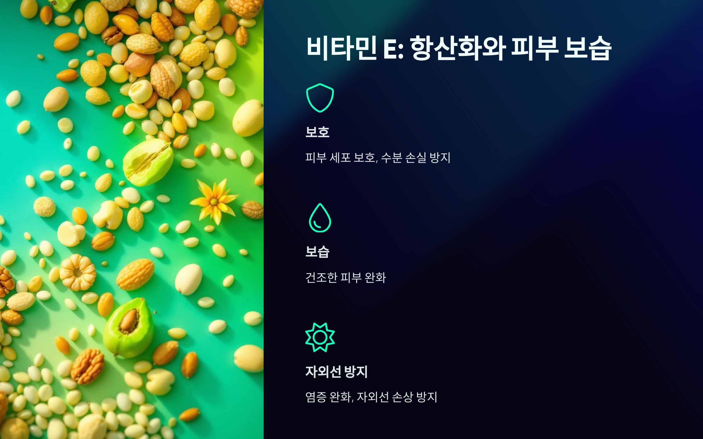 피부에 좋은 비타민 E