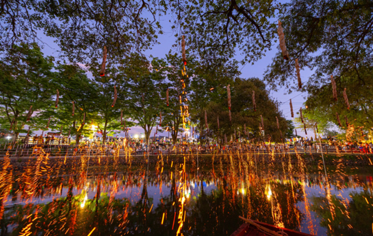 무진정 낙화놀이=사진