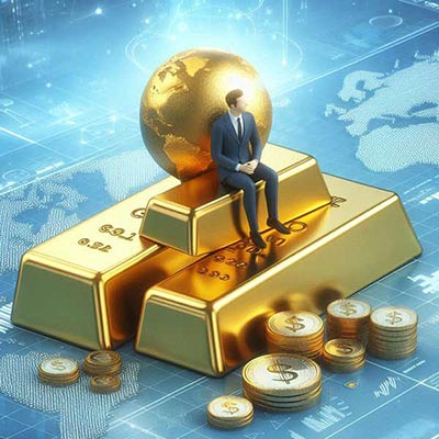 돈이 쌓여있는 이미지