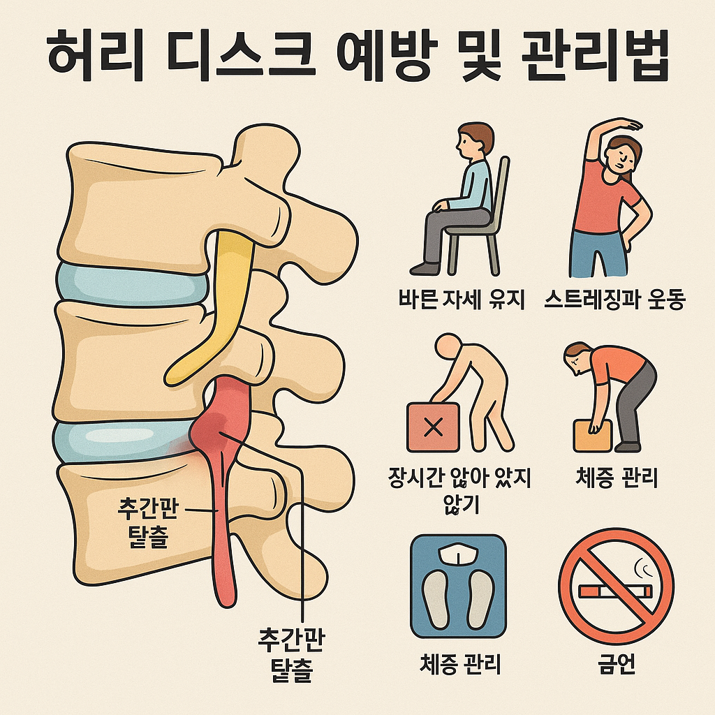 허리디스크 예방 및 관리법