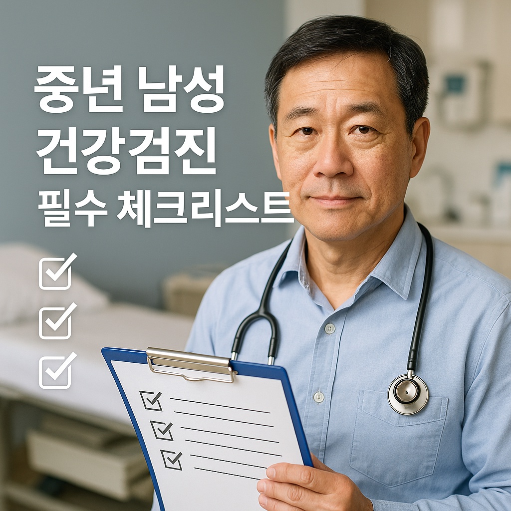 중년 남성 건강검진 필수 체크리스트