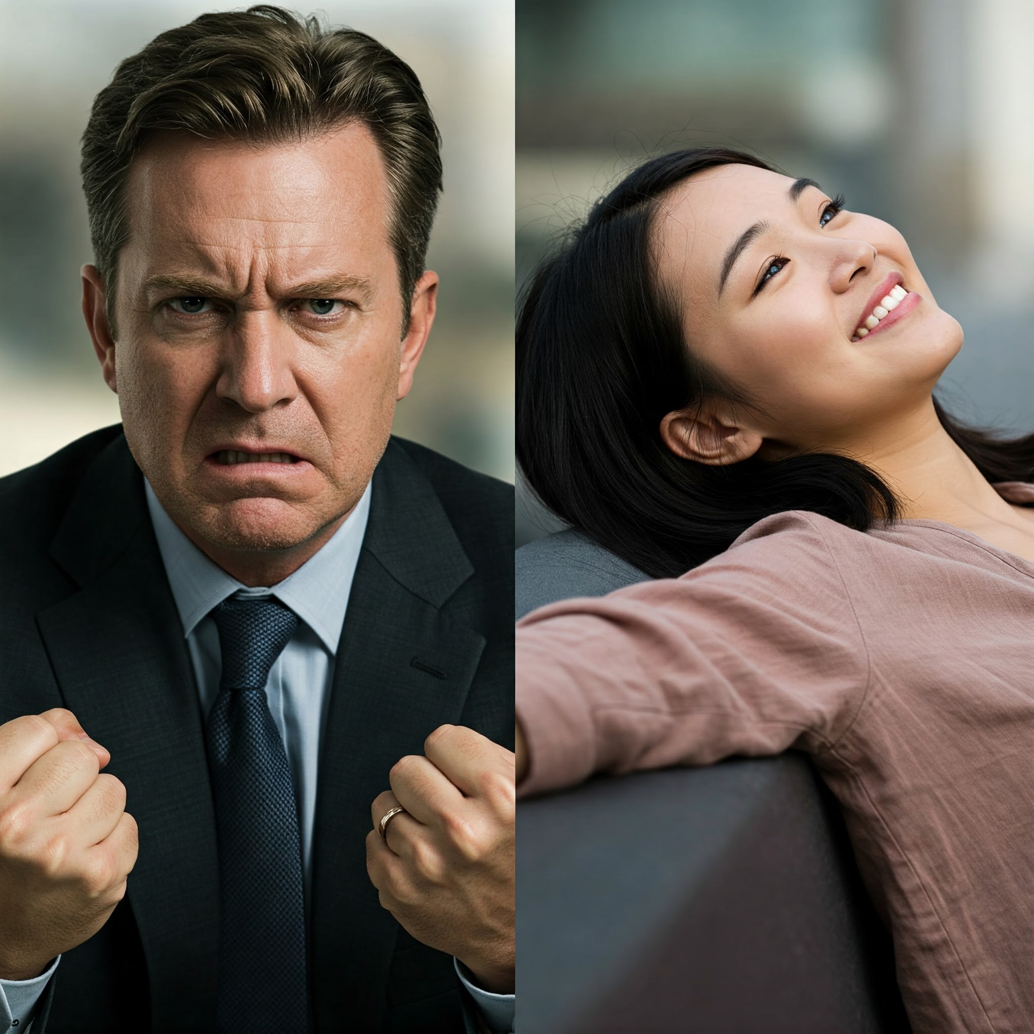 긴장한 사람, 편안한 사람