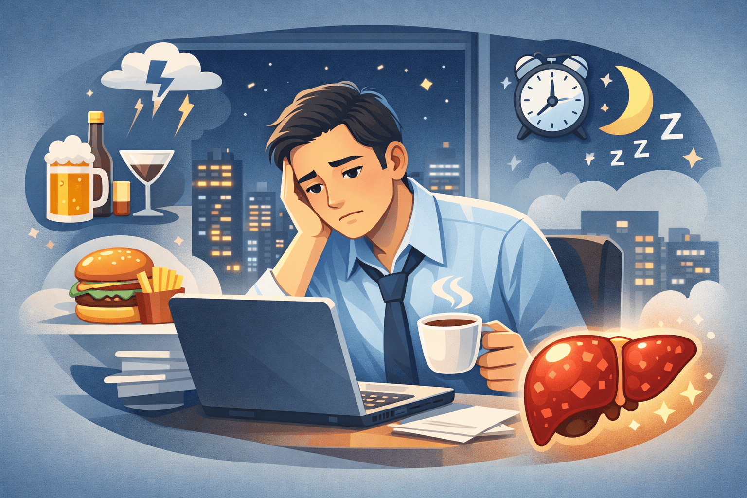 최신 간피로 해소법 (실리마린, 비타민B, 간보호)