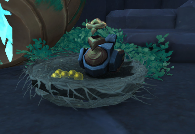 보물을 품고 있는 닭