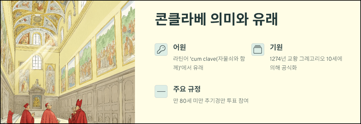 콘클라베 의미와 유래