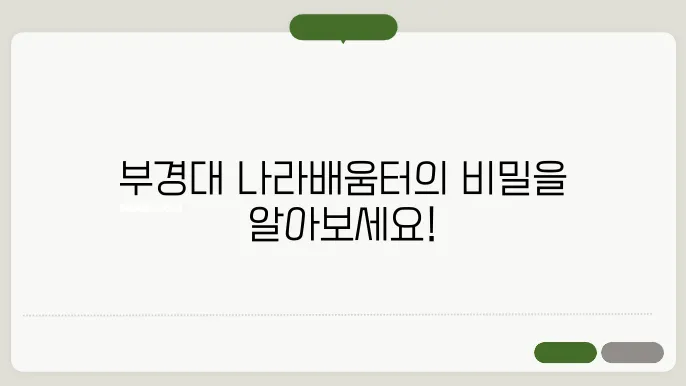 부경대학교 나라배움터 홈페이지 https://pknuac.nhi.go.kr/