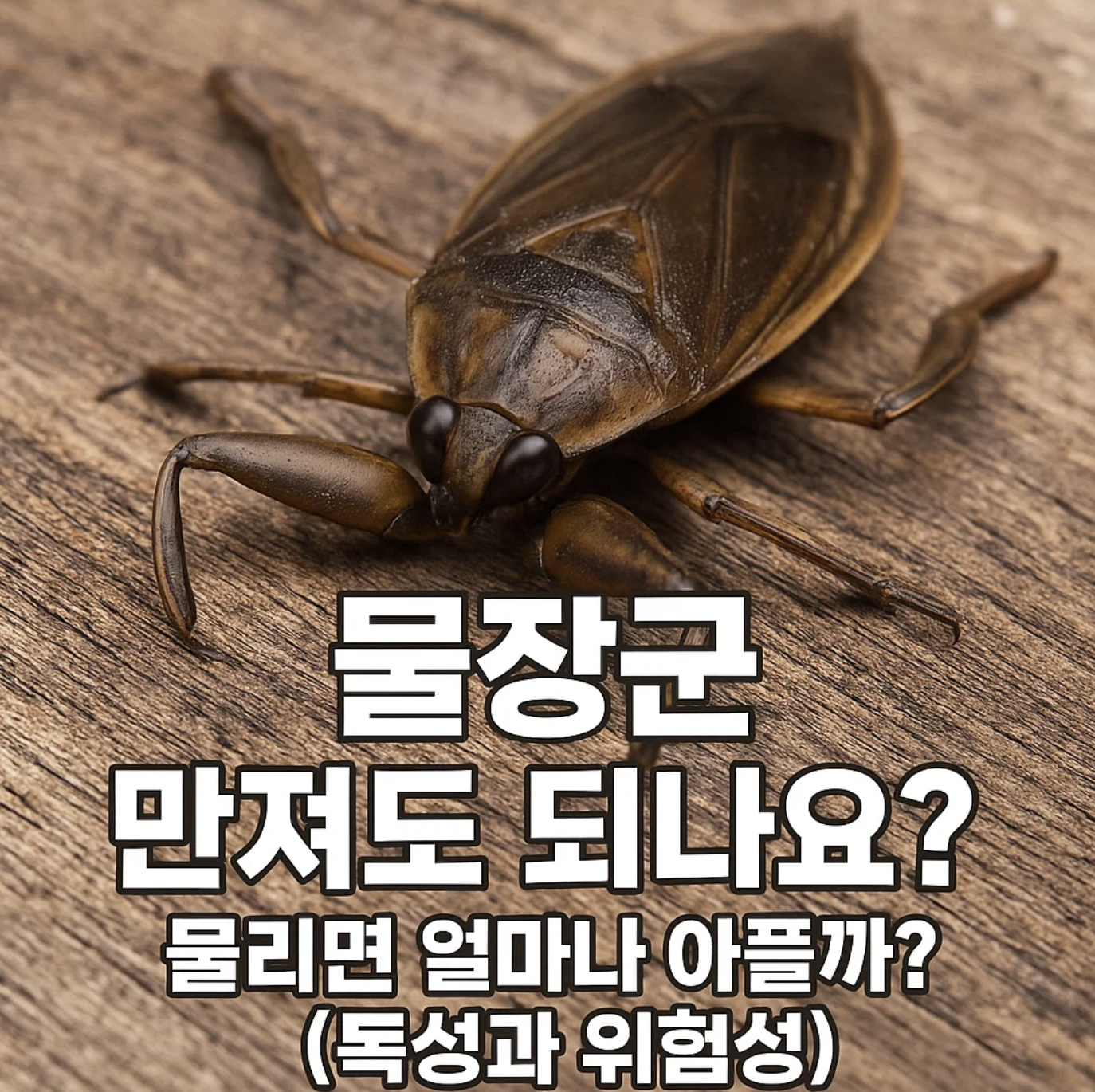 물장군 만져도 되나요? 물리면 얼마나 아플까? (독성과 위험성)