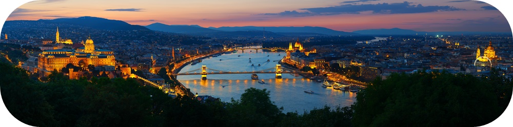 헝가리-부다페스트-다뉴브강-도시-야경-파노라마뷰