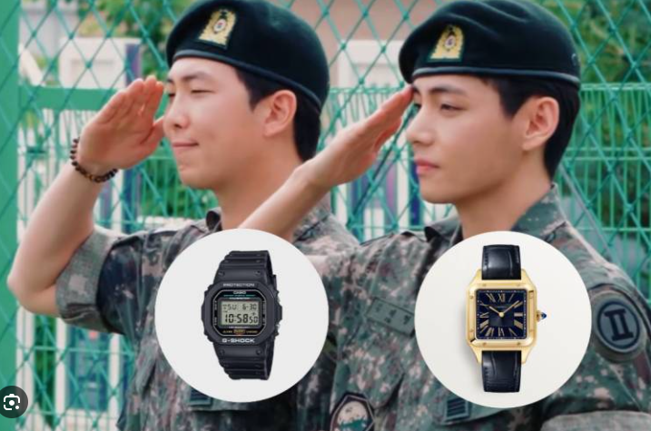 BTS 시계 가격 차이 방탄소년단 뷔 까르띠에 RM 카시오 지샥 정보 5