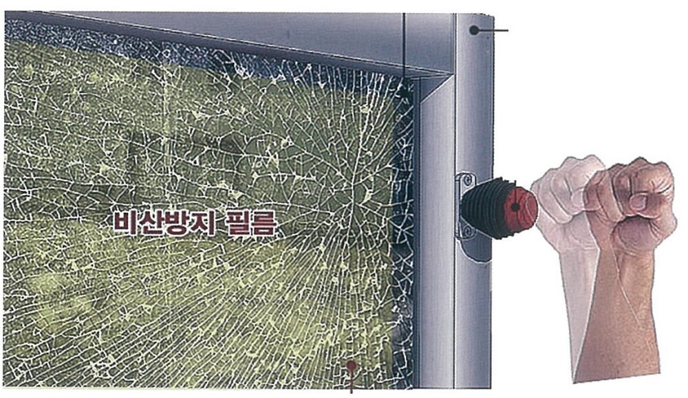 소방관 진입창 타격버튼 사례