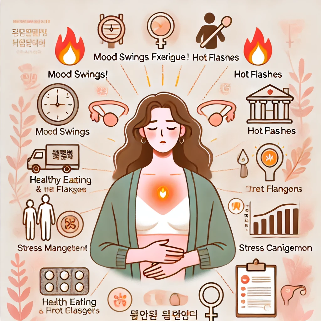 여성 호르몬 변화 증상과 대처방법 사진