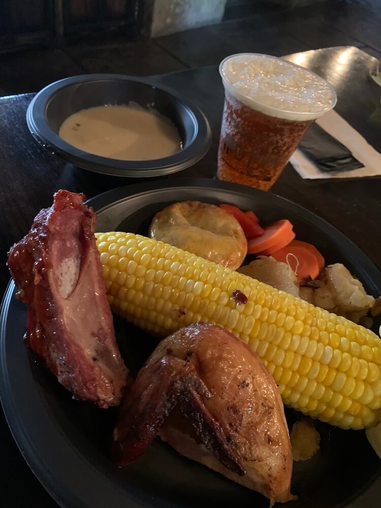 로티세리 모스크 치킨&포크랩 , 스프, 버터비어