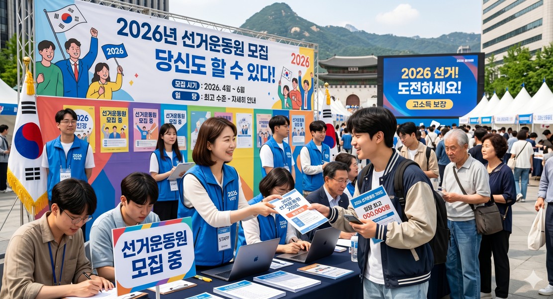 2026년 선거운동원 모집 시기 및 일당 총정리: 당신도 할 수 있다!