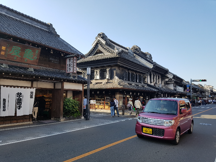 일본 전통 건축 양식의 카와고에 전경