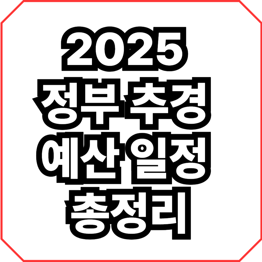 2025 정부 추경 예산 일정 총정리(+최대 50만원)