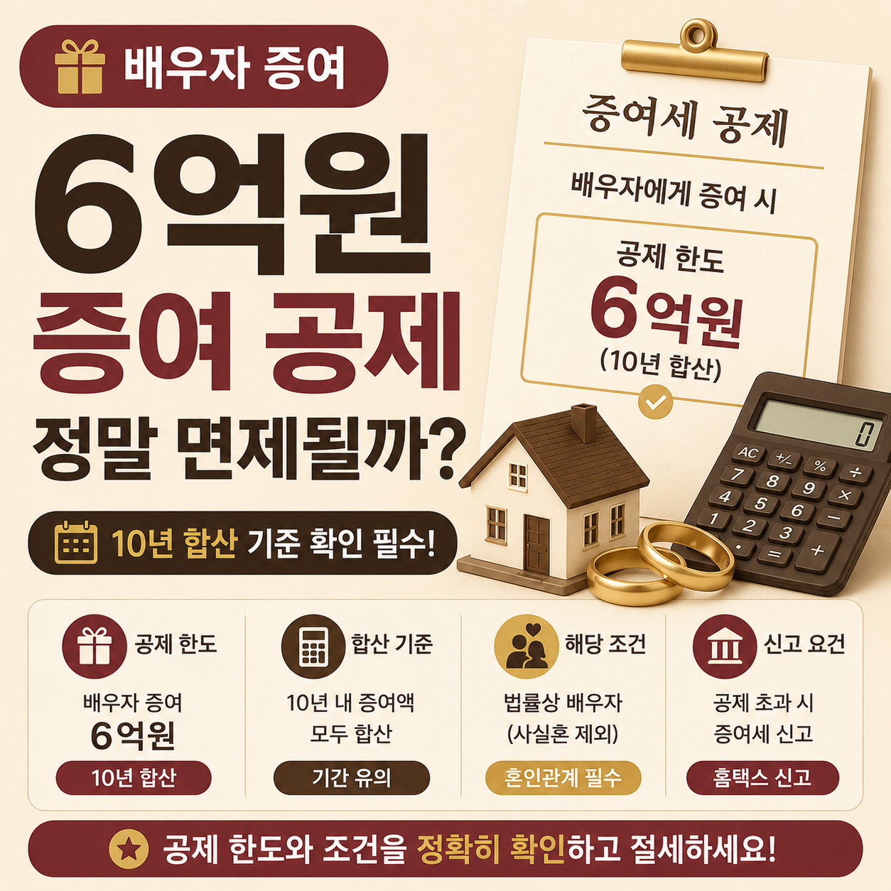 배우자 증여세 공제 기준 안내 이미지