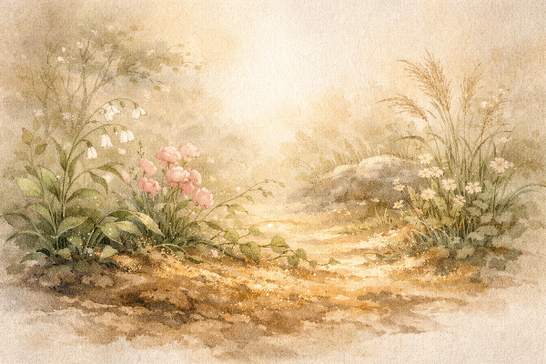 을미일주 성격과 인생 흐름을 물상으로 표현한 이미지