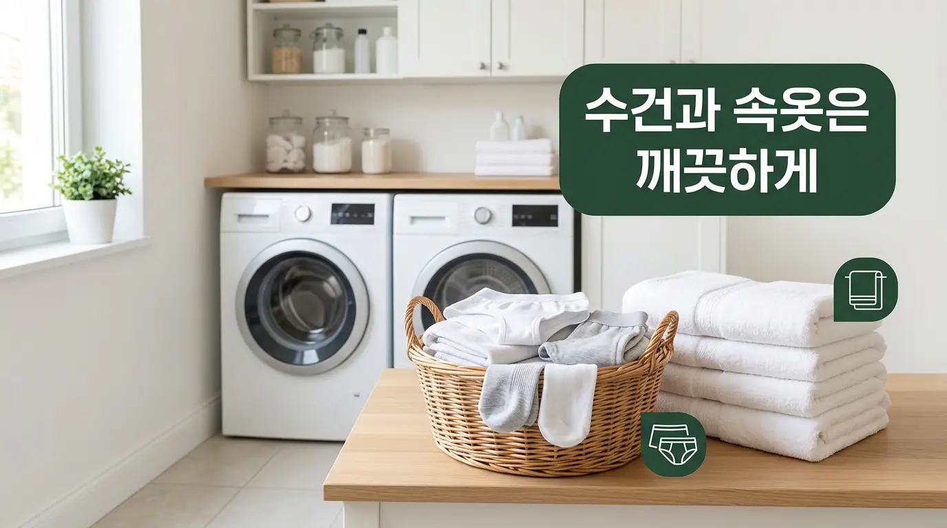 샤워 후 건조 관리 이미지