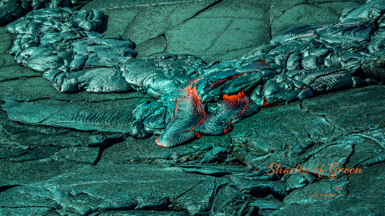 11 짙은 녹색 용암 C - Shades of Green 청록색배경화면