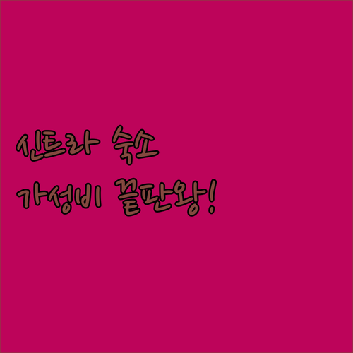 직접 확인한 신트라 가성비 숙소 베스..